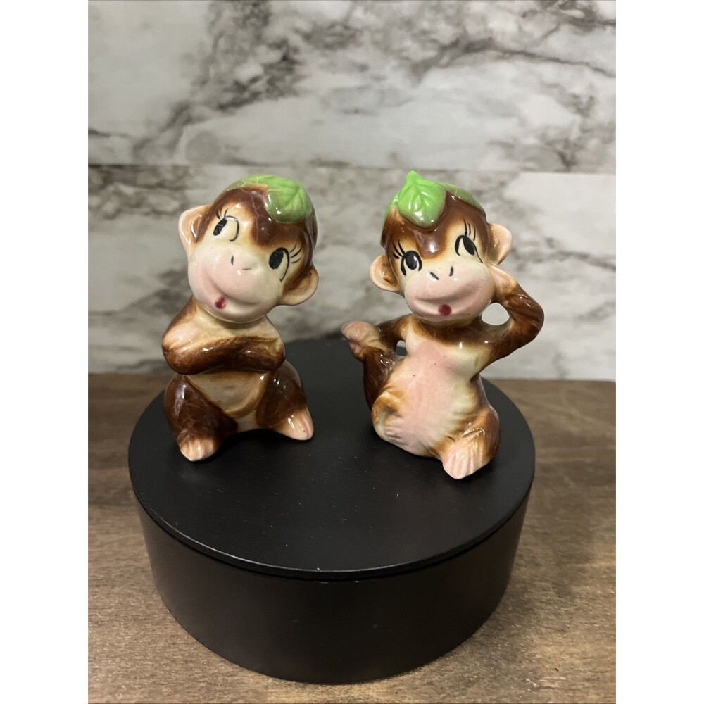 Vintage Anthropomorphic Monkey Salt & Pepper